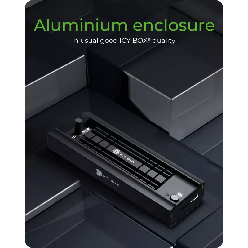 ICY BOX IB-180MC-C31 Θήκη SSD μαύρο M.2