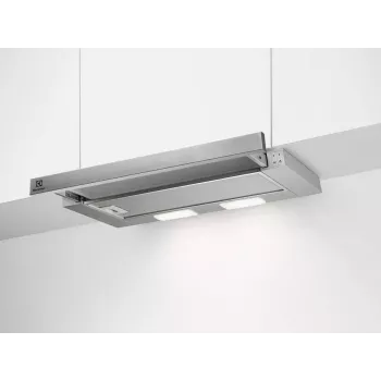 Ημιεντοιχιζόμενος απορροφητήρας Electrolux LFP226S, 598 mm, 330 m³/h, φίλτρο αλουμινίου, 3 ταχύτητες