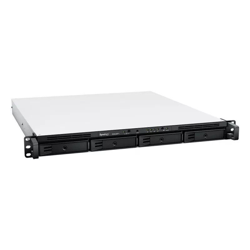 SYNOLOGY Rack Station RS822RP+ 1U 4-Bay NAS Server Barebone με πλεονάζον τροφοδοτικό