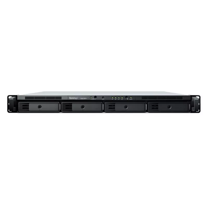 SYNOLOGY Rack Station RS822RP+ 1U 4-Bay NAS Server Barebone με πλεονάζον τροφοδοτικό