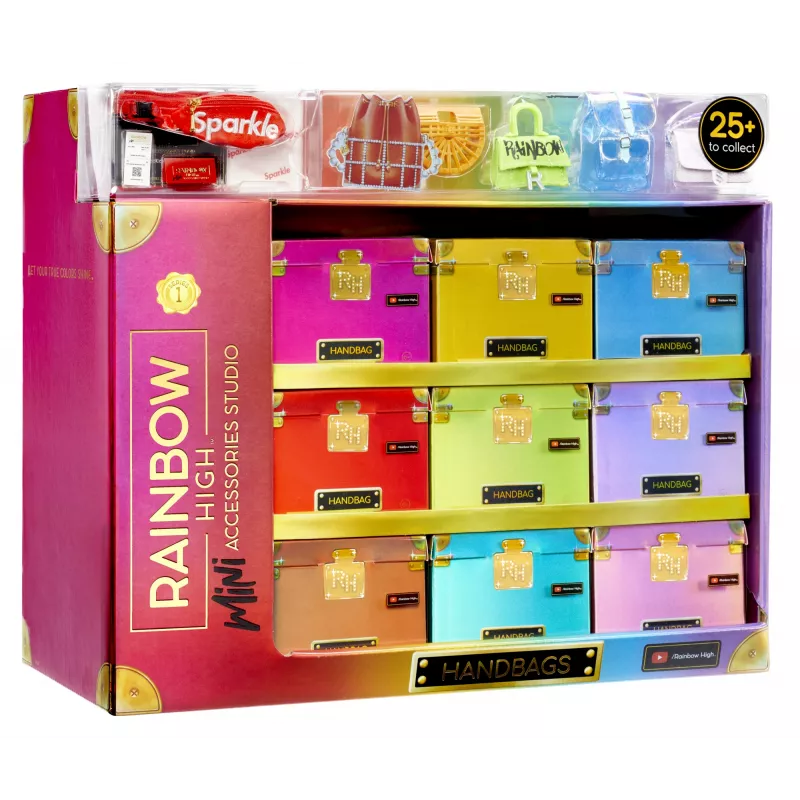 Rainbow High Accessories Studio Series 1, H Assortment σε PDQ τσάντα κούκλας