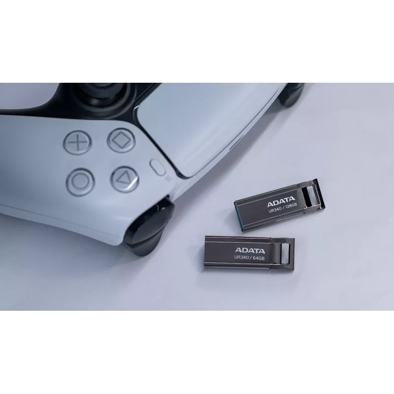 USB Flash Drive ADATA UR340 128 GB USB Type-A 3.2 Gen 2, μεταλλική θήκη, μαύρο
