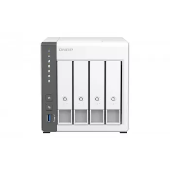 QNAP TS-433 NAS Tower ARM Cortex-A55 4 GB 0 TB QNAP QTS Λευκό