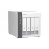 QNAP TS-433 NAS Tower ARM Cortex-A55 4 GB 0 TB QNAP QTS Λευκό