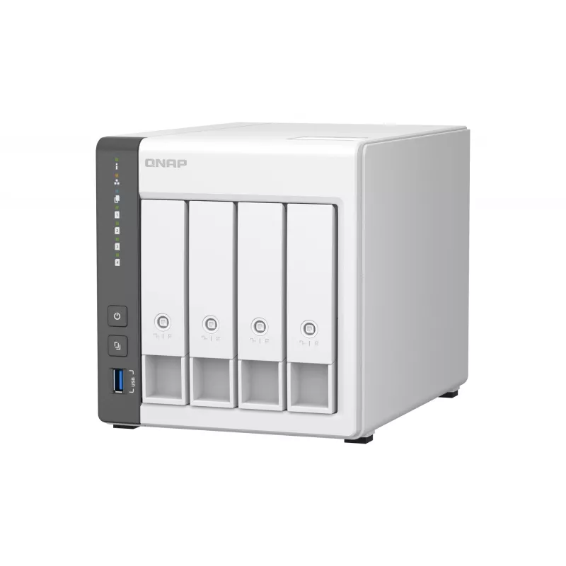 QNAP TS-433 NAS Tower ARM Cortex-A55 4 GB 0 TB QNAP QTS Λευκό