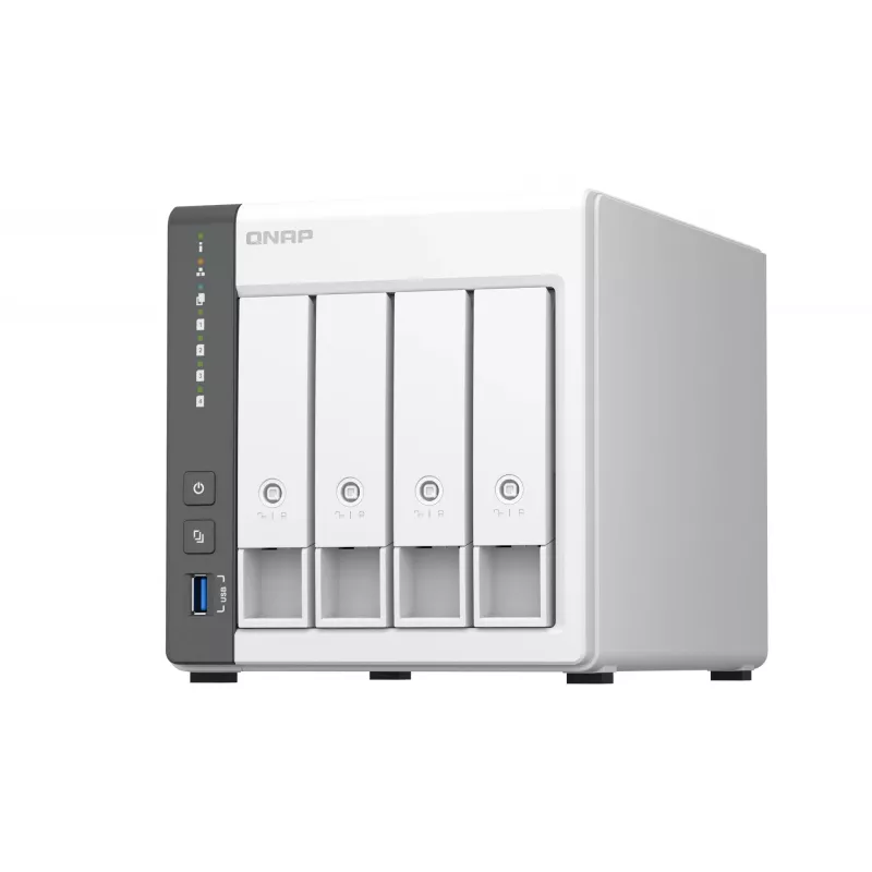 QNAP TS-433 NAS Tower ARM Cortex-A55 4 GB 0 TB QNAP QTS Λευκό