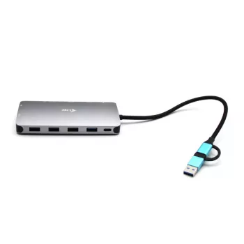 i-tec USB 3.0 USB-C/Thunderbolt 3x Display Metal Nano Dock με LAN + Power Delivery 100 W
