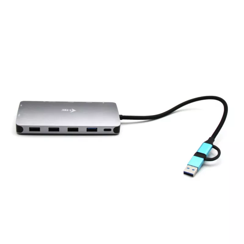 i-tec USB 3.0 USB-C/Thunderbolt 3x Display Metal Nano Dock με LAN + Power Delivery 100 W