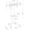Techly ICA-TR23 Έπιπλο TV/Κέντρο ψυχαγωγίας 1 ράφι