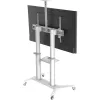 Techly ICA-TR49W Καροτσάκι/Βάση πολυμέσων λευκό για επίπεδη οθόνη