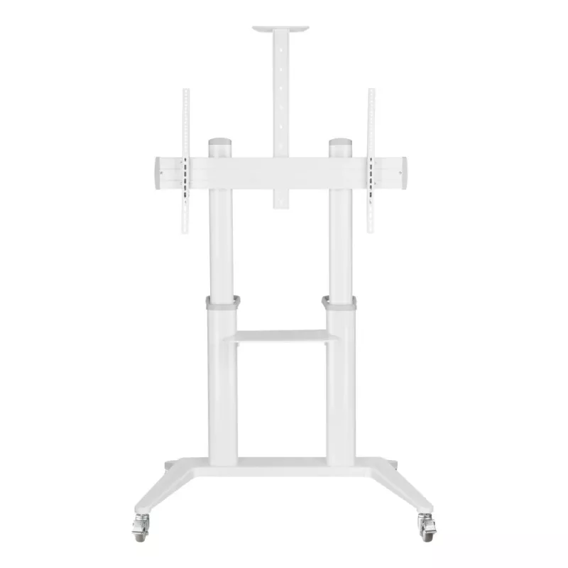 Techly ICA-TR49W Καροτσάκι/Βάση πολυμέσων λευκό για επίπεδη οθόνη