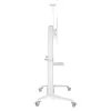 Techly ICA-TR49W Καροτσάκι/Βάση πολυμέσων λευκό για επίπεδη οθόνη