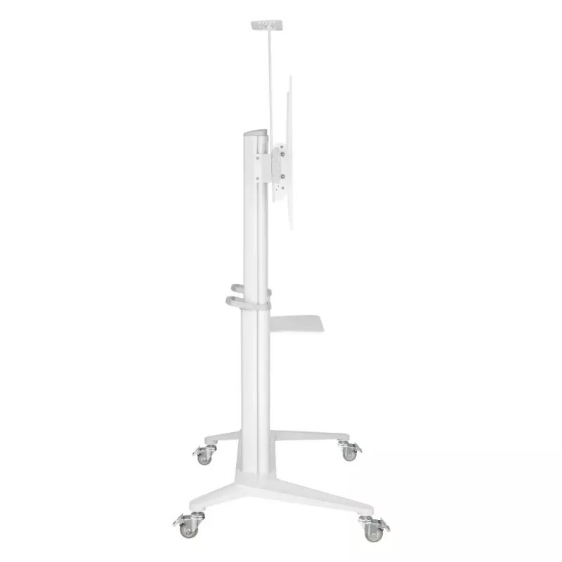 Techly ICA-TR49W Καροτσάκι/Βάση πολυμέσων λευκό για επίπεδη οθόνη