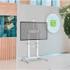 Techly ICA-TR49W Καροτσάκι/Βάση πολυμέσων λευκό για επίπεδη οθόνη