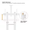 Techly ICA-TR49W Καροτσάκι/Βάση πολυμέσων λευκό για επίπεδη οθόνη