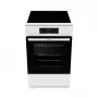 Gorenje GEIT5C60WPG ελεύθερη κουζίνα ηλεκτρική με εστία επαγωγής ζωνών λευκή