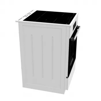 Gorenje GEIT5C60WPG ελεύθερη κουζίνα ηλεκτρική με εστία επαγωγής ζωνών λευκή