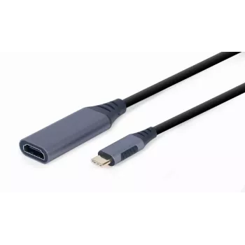 Καλώδιο-αντάπτορας βίντεο GEMBIRD USB Type-C σε HDMI A-USB3C-HDMI-01, 0,15 m, γκρι