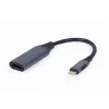 Καλώδιο-αντάπτορας βίντεο GEMBIRD USB Type-C σε HDMI A-USB3C-HDMI-01, 0,15 m, γκρι
