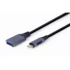 Καλώδιο GEMBIRD USB 3.0 OTG Type-C σε USB Type-A (CM/AF), Space Grey