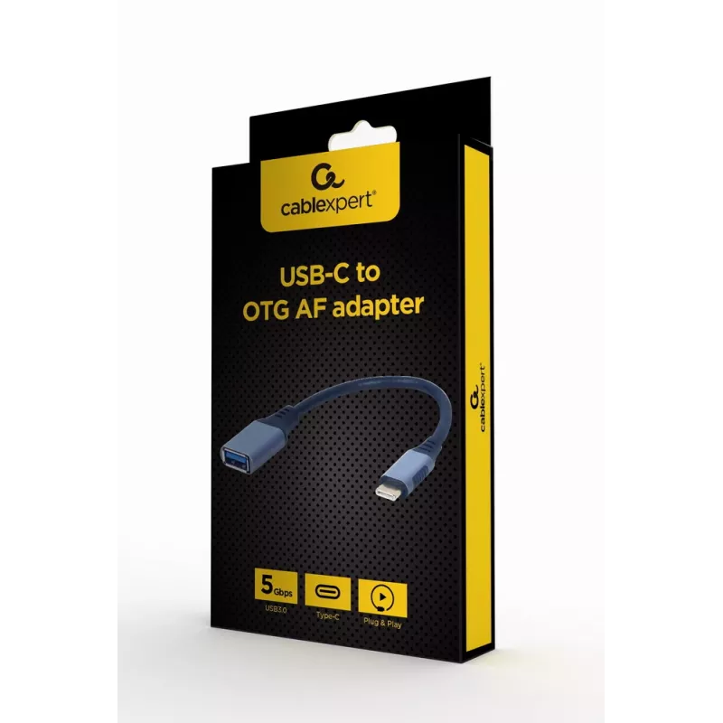 Καλώδιο GEMBIRD USB 3.0 OTG Type-C σε USB Type-A (CM/AF), Space Grey