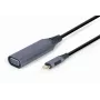 Αντάπτορας οθόνης GEMBIRD USB Type-C σε VGA, 15 cm, Space Grey