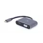 Αντάπτορας οθόνης GEMBIRD Alt-DP USB Type-C σε HDMI + VGA – Space Grey
