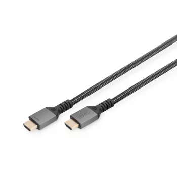 DIGITUS 8K PREMIUM Καλώδιο σύνδεσης HDMI 2.1 Θήκη αλουμινίου επιχρυσωμένο, Υποστηρίζει 8K/60Hz 1m