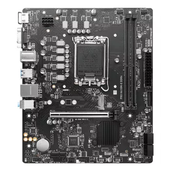 MSI PRO H610M-E DDR4 μητρική πλακέτα, LGA1700, micro ATX, Intel H610, 2x DDR4 DIMM, έως 64GB, M.2, 4x SATA III, HDMI, USB 3.2 Gen 1, Gigabit LAN