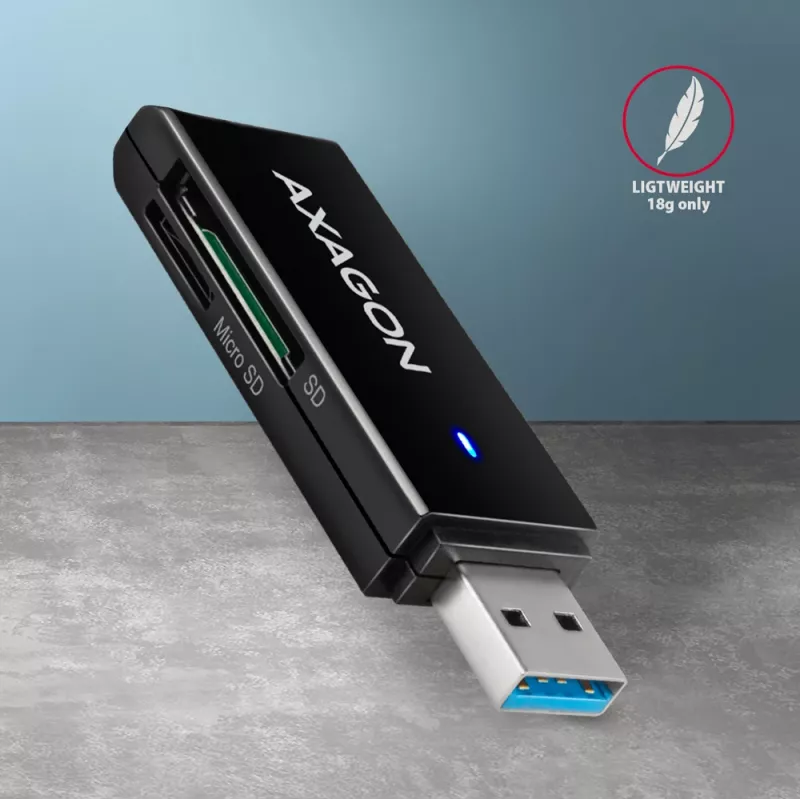 Card Reader Axagon CRE-S2N USB 3.2 Gen 1 Type-A μαύρο