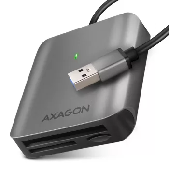 Axagon CRE-S3 Εξωτερικός USB-A 3.2 Gen 1 3-Slot & LUN SD/microSD/CF αναγνώστης καρτών USB 3.2 Gen 1 (3.1 Gen 1) Type-A γκρι