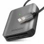 Axagon CRE-S3 Εξωτερικός USB-A 3.2 Gen 1 3-Slot & LUN SD/microSD/CF αναγνώστης καρτών USB 3.2 Gen 1 (3.1 Gen 1) Type-A γκρι