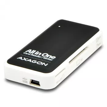 Axagon CRE-X1 εξωτερικός 5-Slot αναγνώστης καρτών, CF, CF Type II, MMC, MMC Mobile, MMCmicro, MS Duo, MS PRO, Memory Stick (MS), MicroDrive, MicroSD...,