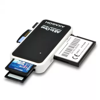Axagon CRE-X1 εξωτερικός 5-Slot αναγνώστης καρτών, CF, CF Type II, MMC, MMC Mobile, MMCmicro, MS Duo, MS PRO, Memory Stick (MS), MicroDrive, MicroSD...,