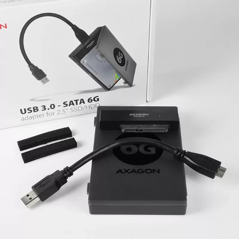 Axagon ADSA-1S6 USB 3.0 - 2,5 ίντσες HDD SATA
