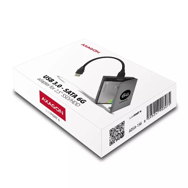 Axagon ADSA-1S6 USB 3.0 - 2,5 ίντσες HDD SATA