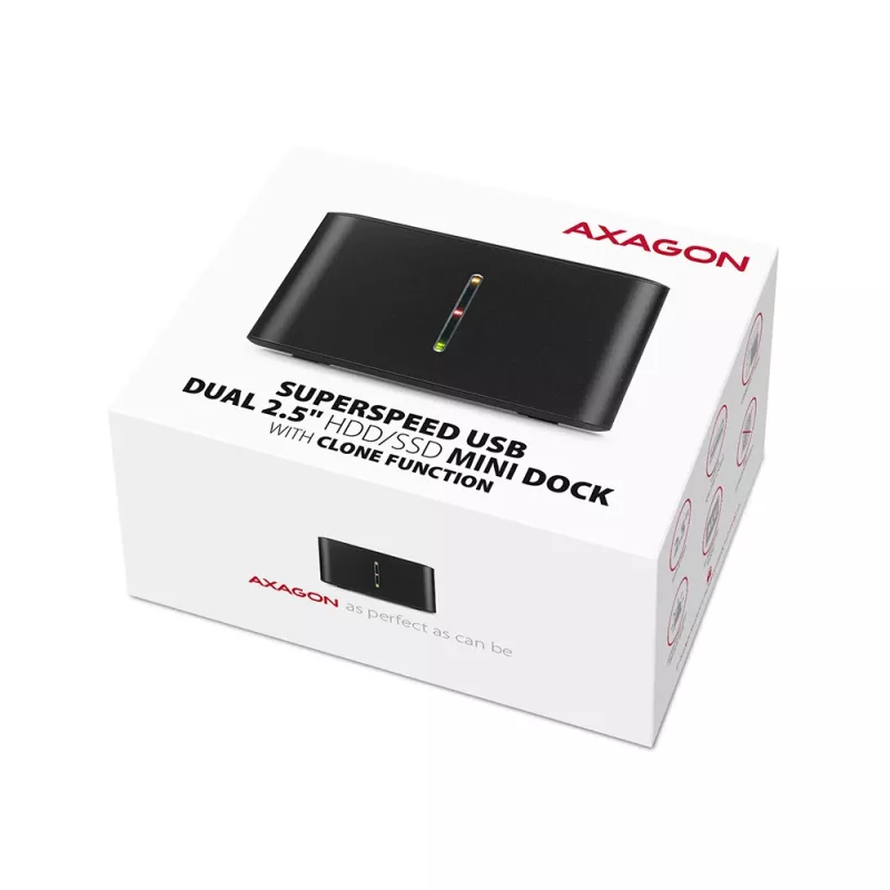 Axagon ADSA-D25 SuperSpeed USB DUAL 2.5 ίντσες SSD/HDD MINI Docking Station