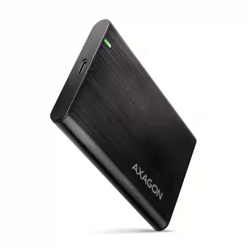 Θήκη HDD/SSD 2,5 ιντσών AXAGON EE25-A6C — SATA, USB 3.2 Gen 1 (Type-C & Type-A), αλουμίνιο, μαύρο