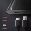 Θήκη HDD/SSD AXAGON EE25-A6M — 2,5 ίντσες SATA, USB 3.2 Gen 1 (5 Gbit/s), Micro-USB B σε USB Type-A, αλουμίνιο, μαύρο