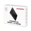 Θήκη HDD/SSD AXAGON EE25-A6M — 2,5 ίντσες SATA, USB 3.2 Gen 1 (5 Gbit/s), Micro-USB B σε USB Type-A, αλουμίνιο, μαύρο