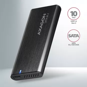 Θήκη SSD Axagon EEM2-SBC USB-C 3.2 Gen 2 μαύρο M.2