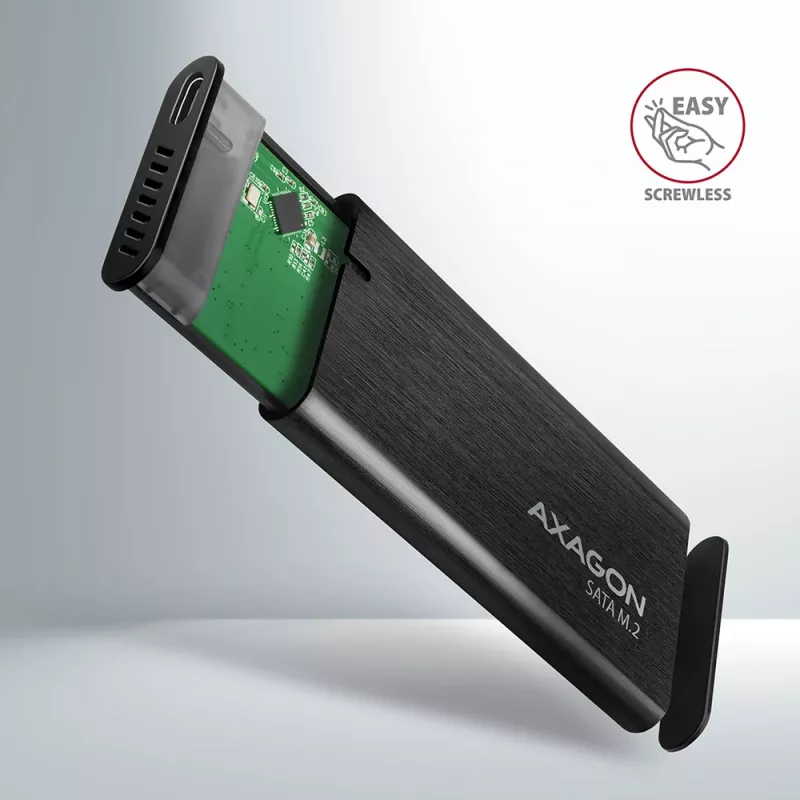 Θήκη SSD Axagon EEM2-SBC USB-C 3.2 Gen 2 μαύρο M.2
