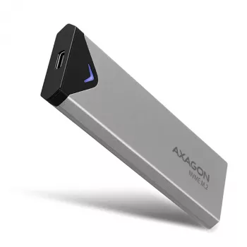 Axagon EEM2-UG2 Εξωτερική USB-C 10Gbps μεταλλική θήκη για M.2 NVMe SSD δίσκους. ασημί
