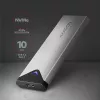 Axagon EEM2-UG2 Εξωτερική USB-C 10Gbps μεταλλική θήκη για M.2 NVMe SSD δίσκους. ασημί