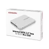 Axagon RSS-M2SD SATA - M.2 SATA SSD, εσωτερικό κουτί 2,5 ιντσών ALU, ασημί