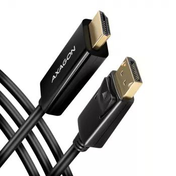 Axagon RVD-HI14C2 DisplayPort -> HDMI 1.4 καλώδιο 1,8m, 4K/30Hz