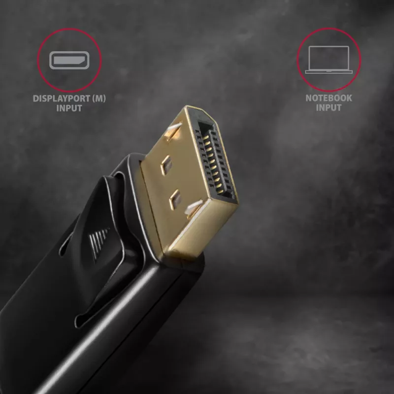 Axagon RVD-HI14C2 DisplayPort -> HDMI 1.4 καλώδιο 1,8m, 4K/30Hz