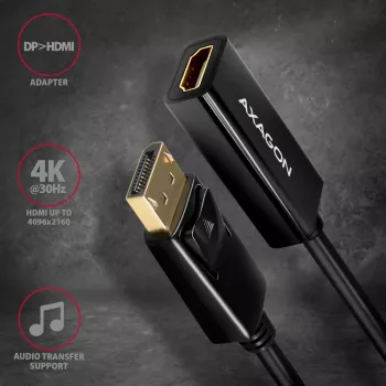 Axagon RVD-HI14N DisplayPort -> HDMI 1.4 προσαρμογέας 4K/30Hz