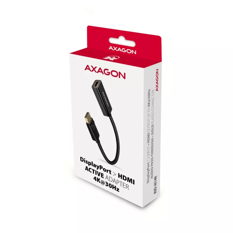 Axagon RVD-HI14N DisplayPort -> HDMI 1.4 προσαρμογέας 4K/30Hz