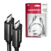 Axagon BUCM32-CM10AB SPEED+ USB-C USB 20Gbps/100W καλώδιο 1 m